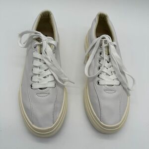 Stepney Workers Club S.W.C. Dellow Sneaker‎ Men's 41 Light Gray Leather Lace Up